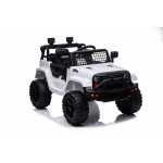 Elektrické autíčko - Jeep Dark Night - nelakované - biele